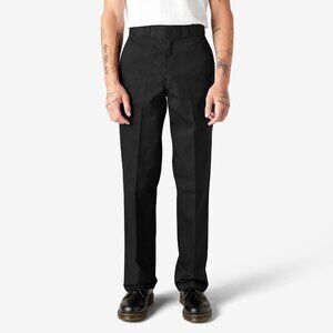 DICKIES 874 Black Polyester Cotton Twill Original Fit Work Pants, Size 28